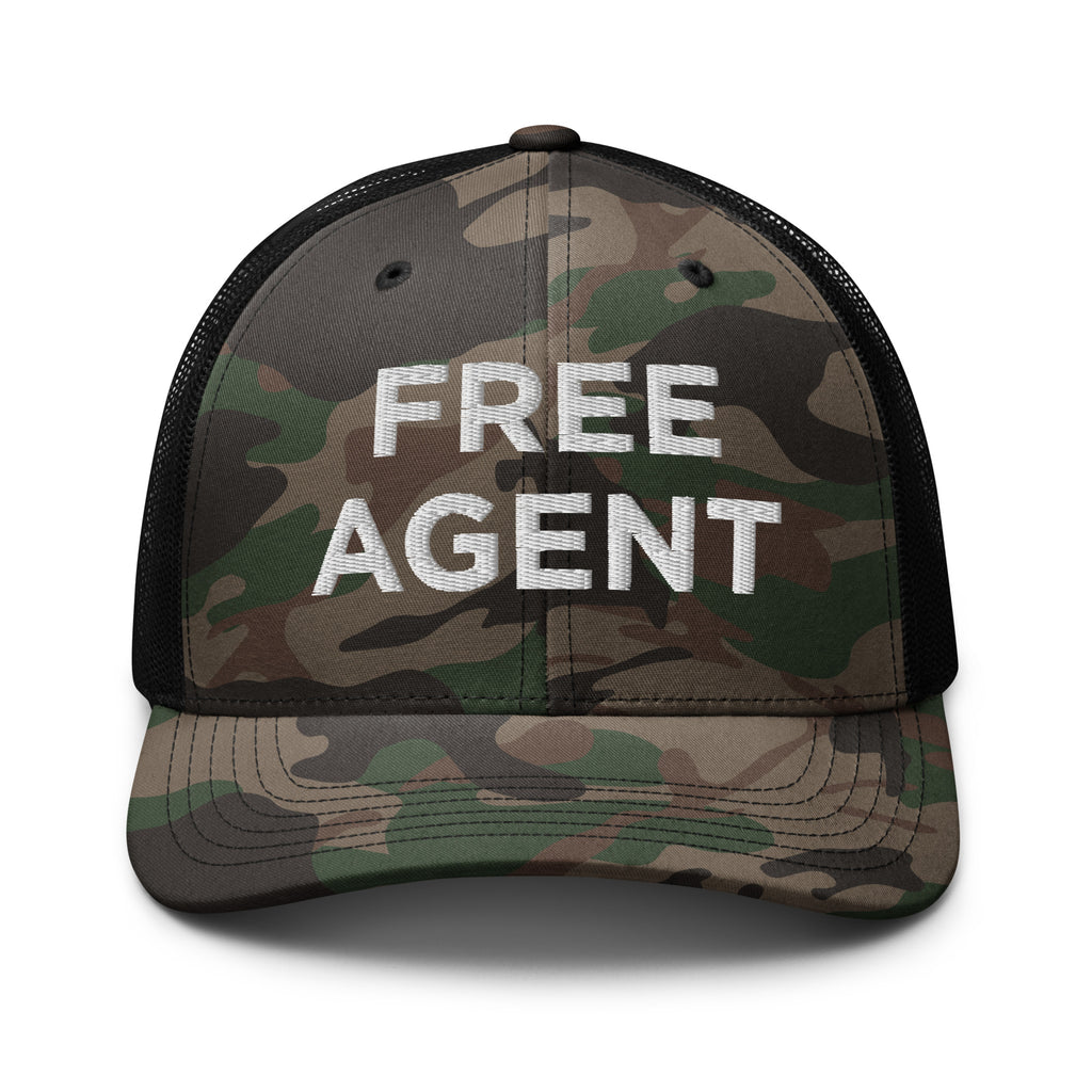 Free Agent Camo Trucker Hat