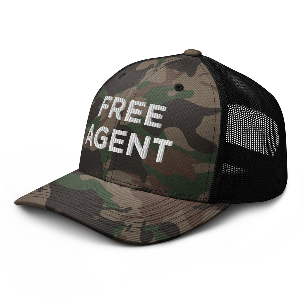 Free Agent Camo Trucker Hat