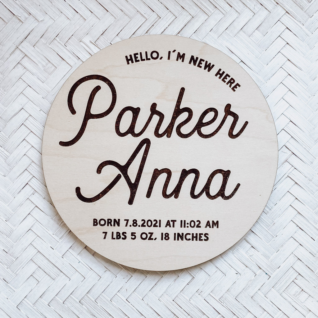Baby Announcement Marker